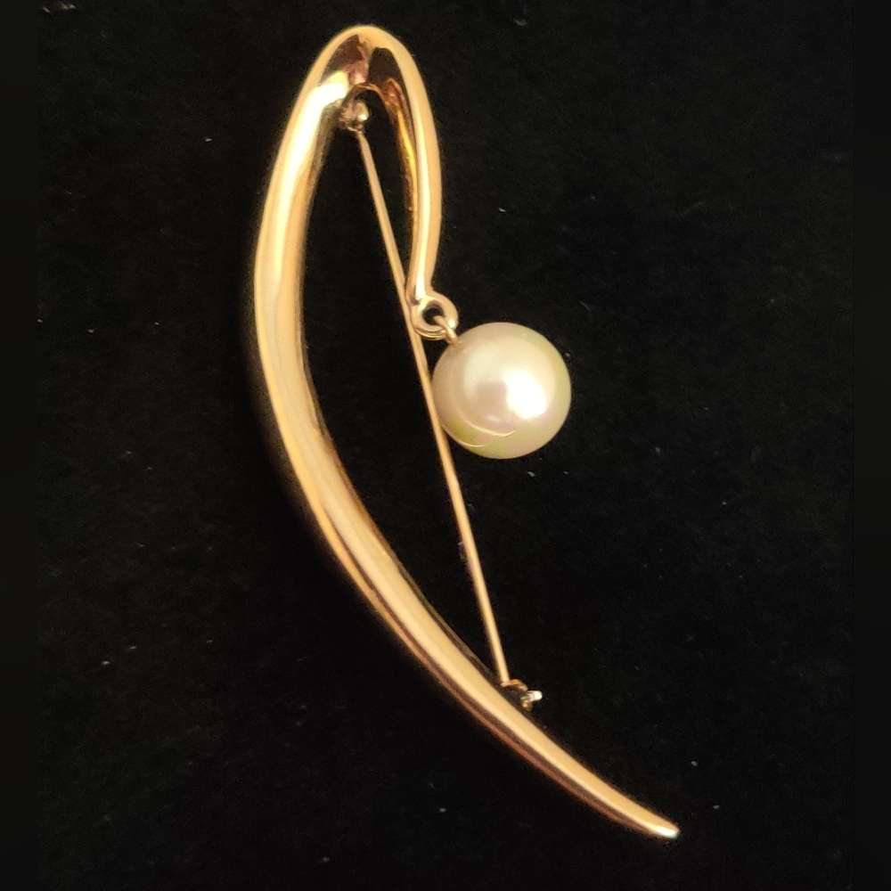 Designer Courreges Paris Futuristic Brooch Vintage